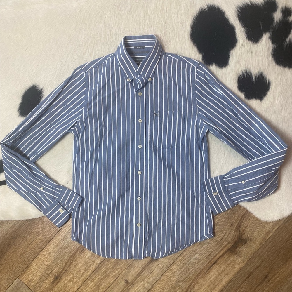 Abercrombie & Fitch Muscle Fit long sleep button up